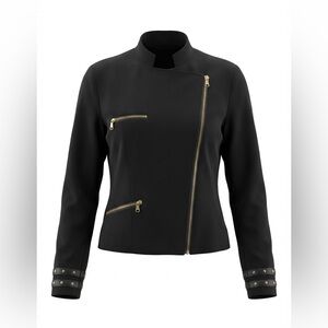 ZARA TRAFALUC WOMENS JACKET SIZE M BLACK